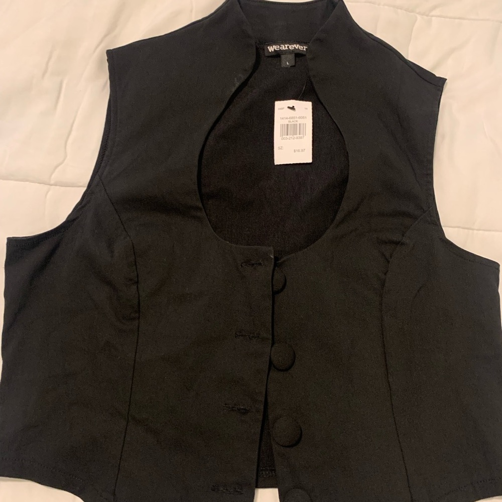 Rainbow Black Women's Vest